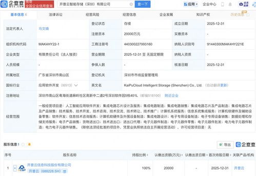 開普云斥資2億元成立智能存儲公司，戰略布局AI與軟件開發新賽道